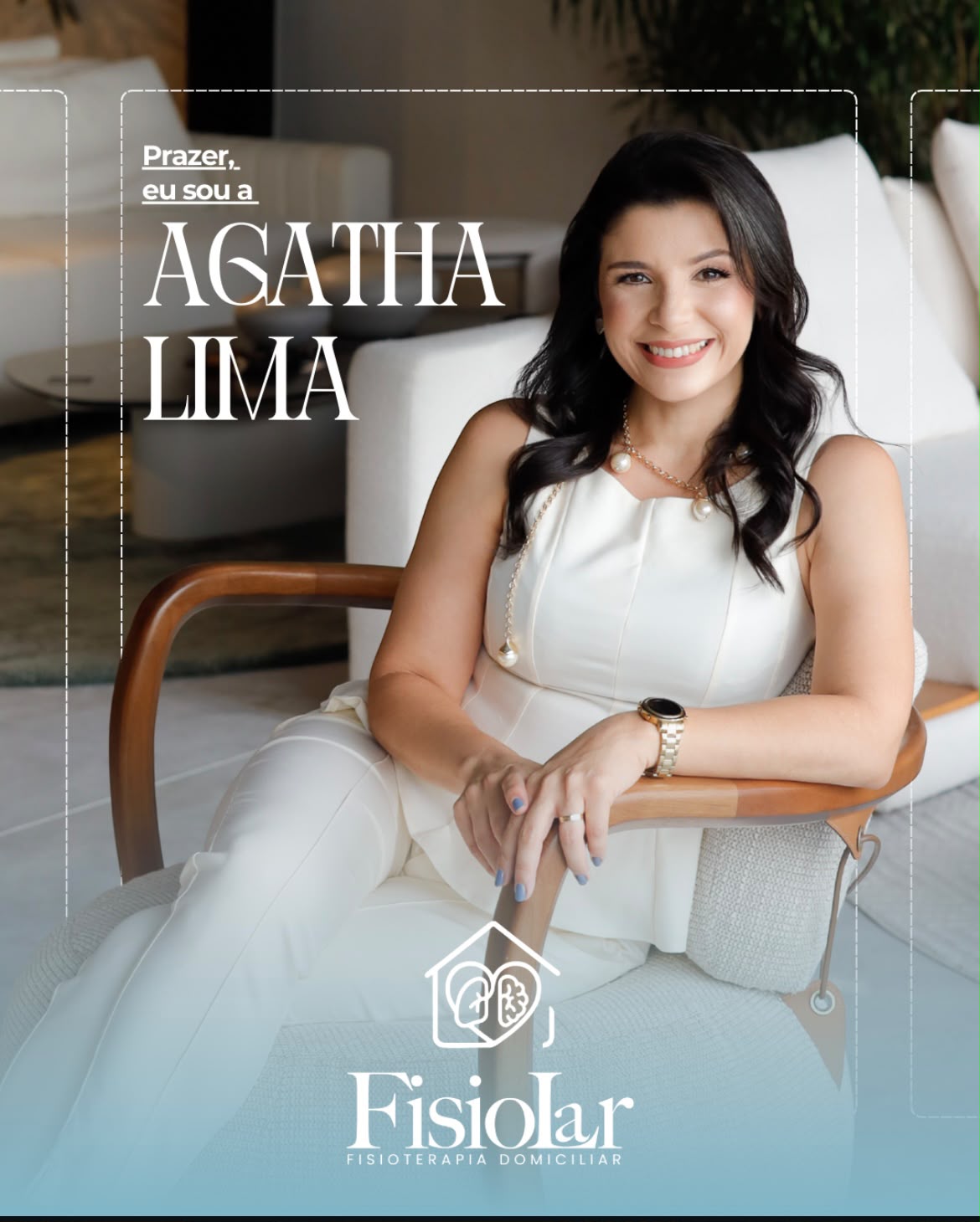 Agatha Lima, fisioterapeuta e fundadora da Fisiolar