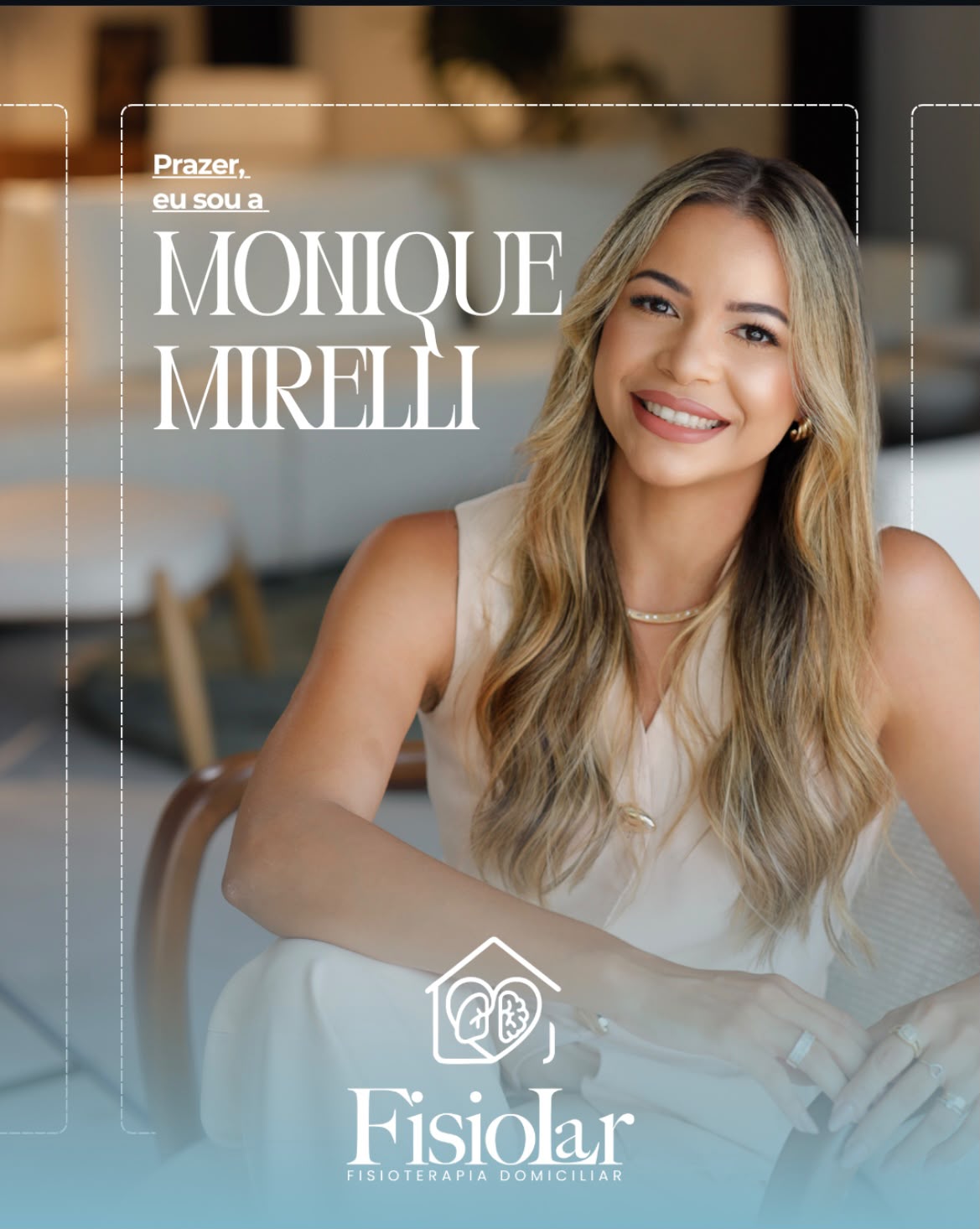 Monique Mirelli, fisioterapeuta e fundadora da Fisiolar